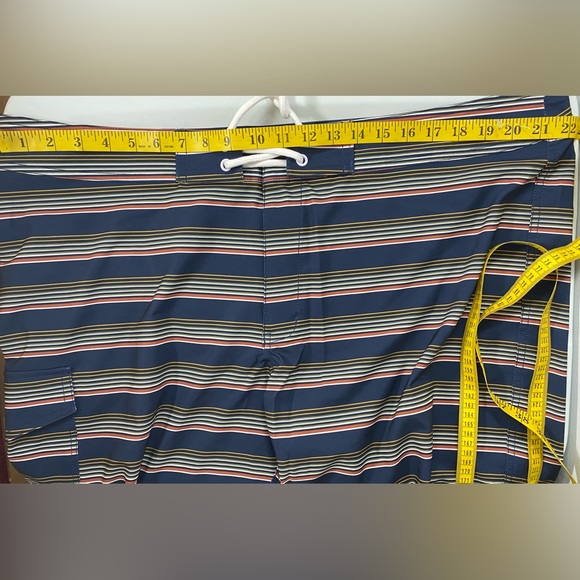 Goodthreads Men's Swim Shorts Navy/Striped - Size 42 NWOT SKU1062 - Picture 10 of 12